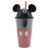 Stor Mickey herbruikbare beker met deksel en rietje, 535 ml