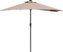vidaXL Tuinparasol 294 x 150 x 223 cm Polyester en Staal Taupe
