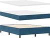 vidaXL Boxspring bed met kussen Donkerblauw 200 x 140 cm Fluweel