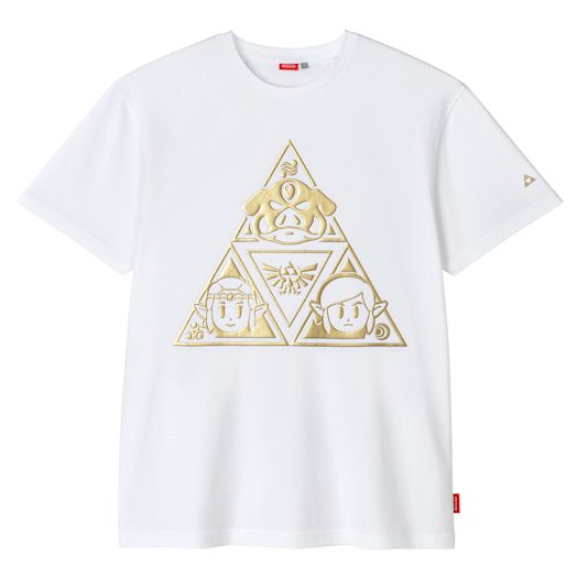 The Legend of Zelda T-Shirt Triforce (Wit, volwassenen)