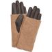 Comma - Gants en cuir avec poignet tricoté pour femme