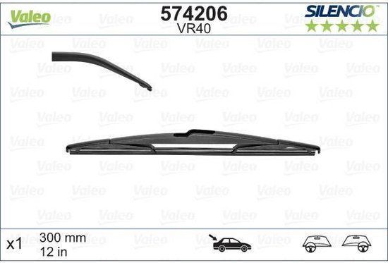 Valeo VM40 Windscreen Wiper Blade - 30 cm - Flatblade - 3276425742062