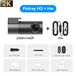 Pictrey Dashcam - M2 n Hw - 2K (2560x1440) - 330° rotatif - Commande vocale intelligente - Vision nocturne - Surveillance de stationnement 24 heures sur 24 - Sans carte mémoire
