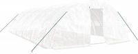 vidaXL Tuinkas met stalen frame, wit, 50 m², 10x5x2,3 meter