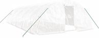 vidaXL Tuinkas met stalen frame, wit, 50 m², 10x5x2,3 meter