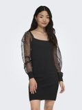 ONLY ONLVANESSA LS PEARL DRESS EX KNT Jurk XS Zwart