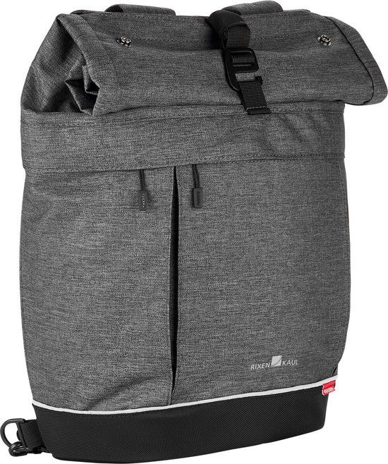 Klickfix Freepack Switch Single Pannier Bag - Grey - 18L