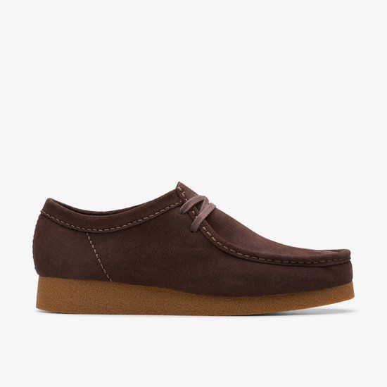 Clarks WallabeeEVO Heren Veterschoenen - Suède - Bruin