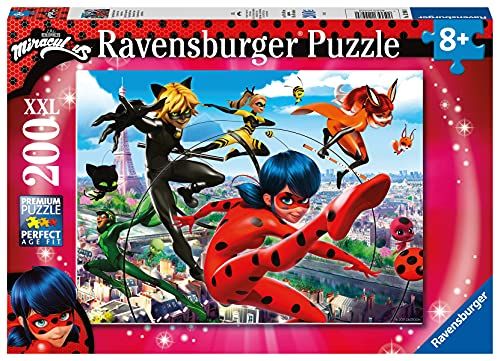 Ravensburger Superhelden-Power - 200 Teile XXL Miraculous Puzzle (8+)