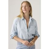 Levi's Darlene Utility Shirt Honestly Happy Maat: M | Longsleeves Outlet | Dames | Blauw