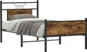 Maison Exclusive - Sommier sans matelas Chêne fumé 75x190 cm Matériau dérivé du bois