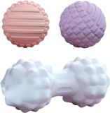 oCreon 3 massageballen, een lacrossebal, massageballen voor zelfmassage, reflexologie, voor de rug, voeten, handen en benen