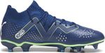 PUMA FUTURE MATCH FG/AG Heren Sportschoenen - Blauw/Wit/Groen - Maat 40,5