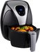 alpina Airfryer 2.4L - Heteluchtfriteuse 1-4 Personen - Air Fryer met Digitaal Touchscreen - Instelbare Temperatuur 80 tot 200 Graden - met Timer Functie - Heteluchtoven 1500W - Zwart
