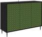 vidaXL Dressoir GELEEN Zwart Bewerkt hout