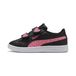 PUMA Smash 3.0 Hearty kinderschoenen, zwart/roze (Black Magic Rose Pink)