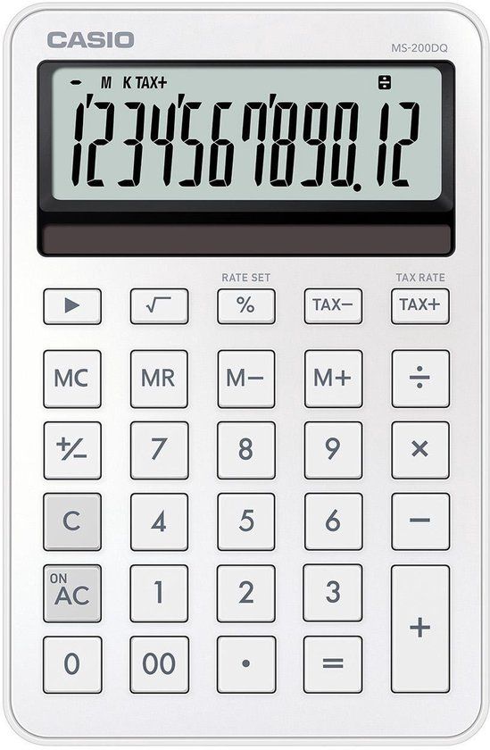 Casio Bureaurekenmachine Wit