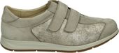 Strober EVELIN 68085H Lage sneakers Taupe Leer/Textiel Rubber Vrouwen H Klittenband
