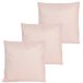 Coussins d'extérieur rose clair 60 x 60 cm (3 pièces)