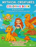 Mythical Creatures Coloring Book for Kids