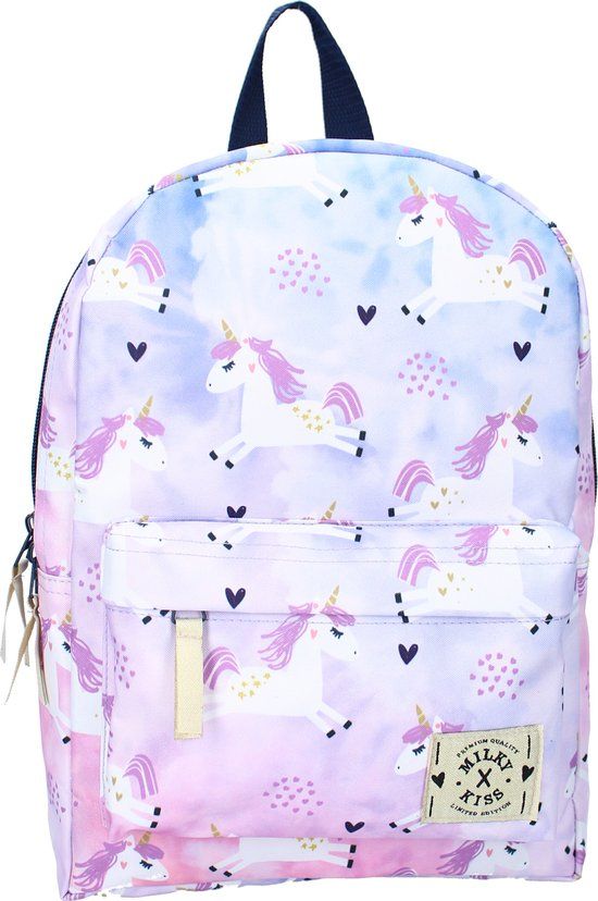 Milky Kiss Follow The Rainbow Rugzak - Schooltas meisje - Paars