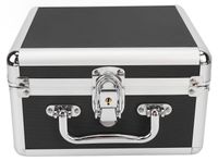 Mallette pour disque dur - Boîte de rangement pour disque dur de 2,5 pouces - Double protection - Noir - Résistant aux chocs - Verrou de sécurité - Convient pour 2...