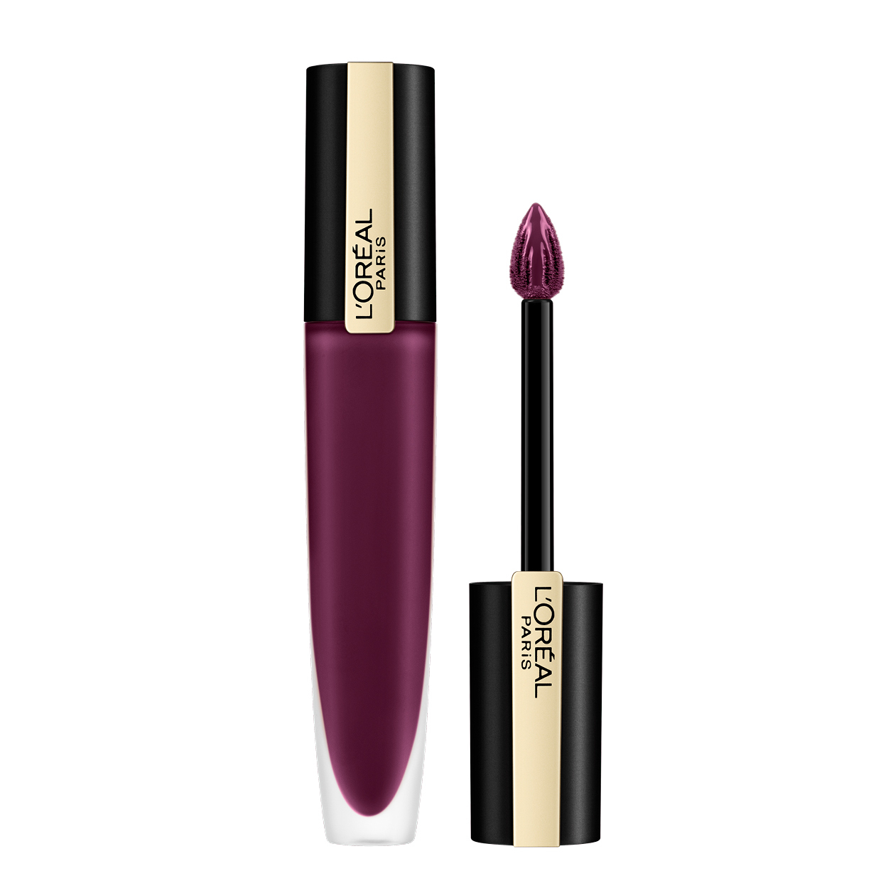 L'Oréal Make-Up Designer Rouge Signature - 131 I Captivate – Paars – Langhoudende Matte Lipstick – 7 ml