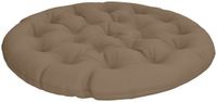 vidaXL Papasan Stoel Kussen VIANEN 100% Polyester Taupe Ø 130 x 12 cm