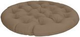 vidaXL Papasan Stoel Kussen VIANEN 100% Polyester Taupe Ø 130 x 12 cm