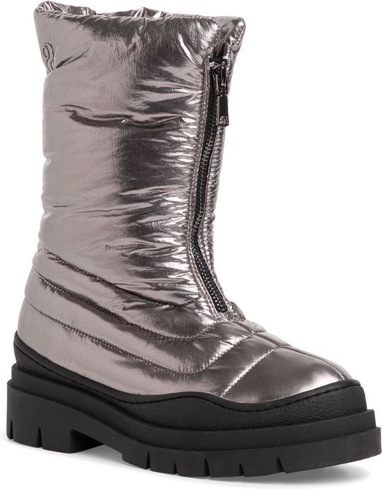 s.Oliver Vegan Dames Enkellaarsje 5-5-25438-29 915 Metallic Textiel 39 EU
