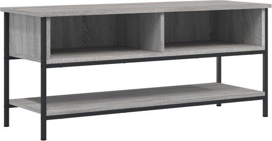 vidaXL Tv-meubel - 100x35x45 cm - Grijs Sonoma Eiken