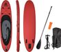 ENERO paddleboard, 320x76x15 cm, rood, zwart, grijs
