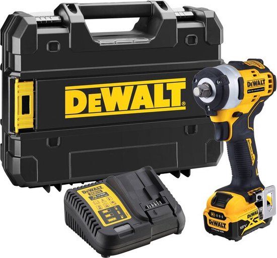 DeWALT DCF901P1 Accu Slagmoersleutel 1/2" Brushless 12V XR 5.0Ah | Inclusief Koffer
