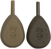 KORDA EUROPE Flatliner Pear Inline 3oz Loodgewicht 85.05 g Karper Bruin