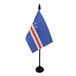 AZ FLAG Tafelvlag Kaapverdië 15x10 cm Polyester 100D Plastic Voet