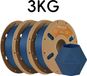 StarTech Mattes PLA filament voor 3D-printers - 1,75 mm - spoel van 3 kg - Geschikt voor FDM-printers - Verstrengelingsvrij opgerold - Marineblauw