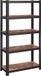 SONGMICS Étagère de rangement industrielle en métal noir - Étagère - Niveaux réglables, L75 x H150 cm