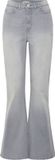 ICHI IHTWIGGY FLAIRED HIGH WAIST Jeans Dames Light grey wash