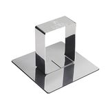 Gobel 866755 Schuif, vierkant, roestvrij staal, 6,8 cm