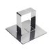 Gobel 866755 Schuif, vierkant, roestvrij staal, 6,8 cm