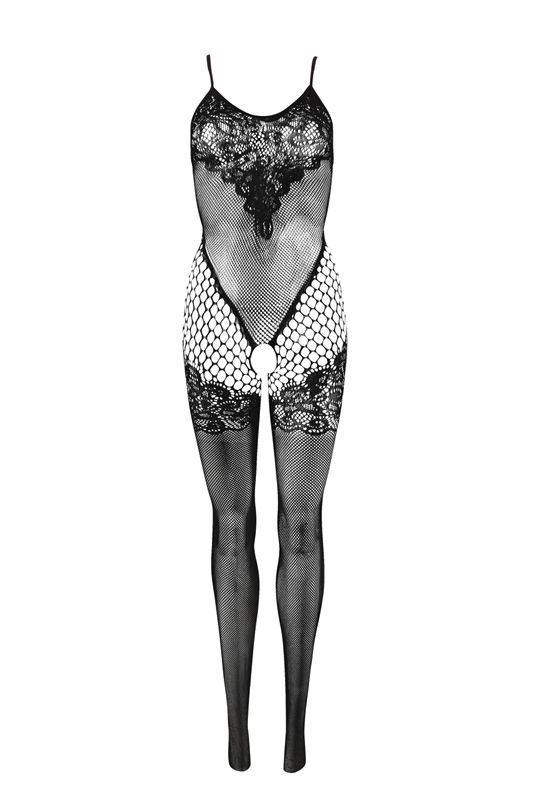 Mandy Mystery Line Netstof catsuit met patroon - 4024144296033