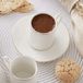 Karaca Elda Turkse koffiemokken set voor 6 personen, 6 x espressokop en 6 x schoteltjes, mokkatassen, cappuccino, koffieservies met porseleinen schoteltje