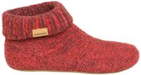 Gottstein Dames en Heren huissloffen Knit Boot Red Melange Wol Maat 46