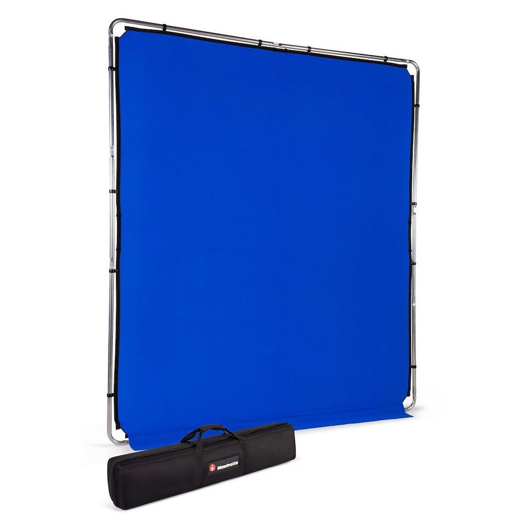 Manfrotto EzyFrame Background Set - 2 x 2.3m - Chroma Key Blue