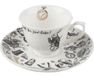 V&A 5200019 Alice in Wonderland Espressokop en schotel, 100 ml (4 fl oz), wit