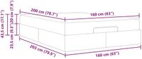 vidaXL Bedframe met matras Cappuccino Hout Tweepersoons