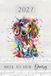Week Dachshund Week To View Diary 2027: Sausage Dog Weekly & Monthly Planner & Organiser, Pawsome For Pet Owners, Abstract Cartoon Colourful Wiener