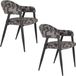 Dutchbone Miyo Eetkamerstoelen Donkerbruin - Set van 2