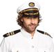 Boland Kapitein pet - wit/goud - volwassenen - officier/marine - kapiteinspet - carnaval 57 cm