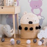 A.S. Création Little Love - Acrobatische Beertjes Behang - Kinderkamer - Roze Grijs Wit